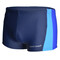Плавки боксери чоловічі Atlantic beach для плавання басейну та пляжу, т.сині зі вставками