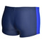 Фото 2 Плавки боксери чоловічі Atlantic beach для плавання басейну та пляжу, т.сині зі вставками