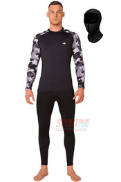 Термобельё мужское спортивное Rough Radical Military Black, комплект с балаклавой, чёрный, тёплый