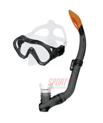 Маска для плавания детская Spokey Cayman Junior, с трубкой, серая