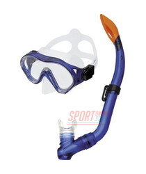 Маска для плавання дитяча Spokey Cayman Junior, з трубкою, синя