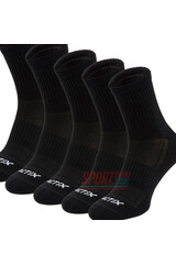 Носки спортивні короткі ACTIX Lightweight leisure, чорні (5 пар)