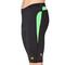 Фото 3 Спортивные мужские компрессионные шорты-тайтсы Rough Radical Rapid, черные с зелёными вставками