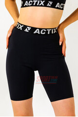 Велосипедки женские (облегающие шорты, трэки) ACTIX Athletic Short Tracks, чёрные