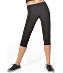 Женские легинсы для спорта BasBlack Forcefit 70, чёрные, короткие (3/4)