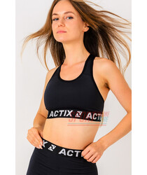 Топ спортивний жіночий для фітнесу та бігу Actix Athletic Bra Black, чорний Топ спортивний жіночий для фітнесу та бігу Actix Athletic Bra Black, чорний