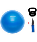 Фітбол (м'яч для фітнесу) Spokey Fitball lIl 920937, з насосом, 65 см, синій