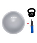 Фітбол (м'яч для фітнесу) Spokey Fitball lIl 921020, 55 см, з насосом, сірий