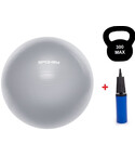 Фітбол (м'яч для фітнесу) Spokey Fitball lIl 921022, 75 см, з насосом, сірий