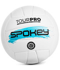 М'яч волейбольний Spokey TourPro 927522 розмір №5, білий, ручного пошиття, штучна шкіра