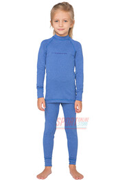 Фото 3 Детский термокостюм (комплект термобелья) Rough Radical Snowman теплое с балаклавой, голубой