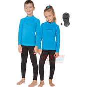 ДЕТСКОЕ ТЕРМОКБЕЛЬЕ ДЛЯ СПОРТА (ТЕРМОКОСТЮМ ДЕТСКИЙ) Rough Radical Double с балаклавой, голубой с черным