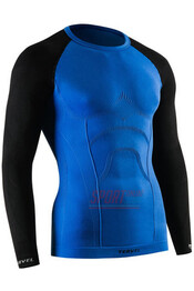 Фото 2 Комплект спортивного мужского термобелья Tervel Comfortline бесшовное, зональное, синий+чёрный