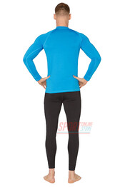 Фото 3 Спортивный комплект термобелья Radical Acres тёплый мужской с балаклавой, голубой с чёрным