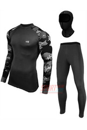 Фото 5 Термокостюм мужской спортивный (комплект термобелья) Radical Shooter теплый на микрофлисе, чёрный