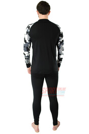 Фото 4 Термокостюм мужской спортивный (комплект термобелья) Radical Shooter теплый на микрофлисе, чёрный