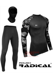 Фото 5 Спортивный женский комплект термобелья Radical Shooter теплый, черный