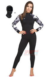 Фото 3 Спортивный женский комплект термобелья Radical Shooter теплый, черный