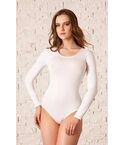 Термо боді жіноче JIBER Poly Thermal, біле, довгий рукав