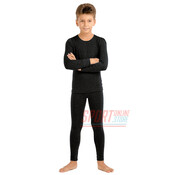 Термобельё детское лёгкое для мальчика Kifa Wool Comfort, комплект, черный, повседневный с шерстью