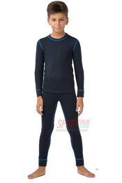Фото 3 Термобельё повседневное детское комплект для мальчиков Kifa Wool Comfort тёмно синий