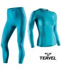 Термобельё спортивное женское Tervel Comfortline комплект, бесшовное зональное, голубой Термобельё спортивное женское Tervel Comfortline комплект, бесшовное зональное, голубой
