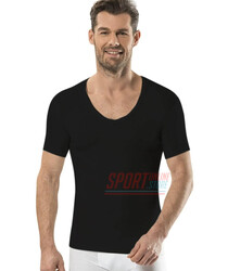 Термофутболка чоловіча JIBER Poly Thermal, V-подібна горловина, чорна Термофутболка чоловіча JIBER Poly Thermal, V-подібна горловина, чорна