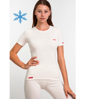 Термофутболка женская Кифа (Kifa) VORTEX Active Comfort ФЖ-529, белая (молочная), тёплая