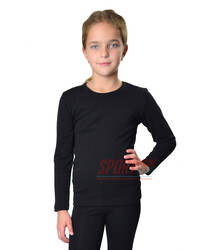 Термокофта детская для девочки JIBER Poly Thermal, чёрная