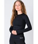 Термокофта (лонгслів) жіноча тепла ACTIX Promenade, чорна, утеплена мікрофлісом Термокофта (лонгслів) жіноча тепла ACTIX Promenade, чорна, утеплена мікрофлісом