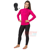 Термокомплект женский спортивный Radical Acres розовый с чёрным с балаклавой