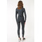 Фото 7 Термокостюм женксий спортивный лёгкий влагоотводящий ACTIX Energy Dry PRO-1, черный (графит), серый шов