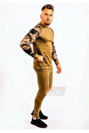 Фото 4 Термобілизна Військова ЗСУ чоловіча термокостюм з підшоломником Radical Shooter теплий, хакі