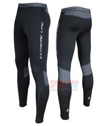 Жіночі спортивні термолосини для спорту Rough Radical Thunder, чорні з сірим