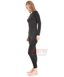 Жіноча термобілизна тепла з начосом (термокостюм) Kifa WarmFlow, чорний