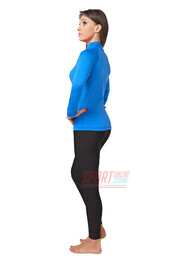 Фото 2 Комплект теплого спортивного термобелья для женщин Rough Radical Acres, голубой с чёрным