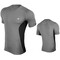 Мужская спортивная футболка рашгард Rough Radical Fury Duo SS, серая с черными вставками