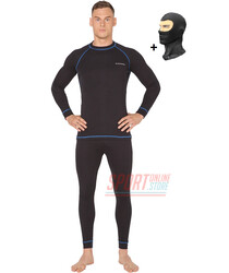 Чоловічий комплект теплої термобілизни Radical Rock з балаклавою, чорний