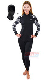 Спортивный женский комплект термобелья Radical Shooter теплый, черный