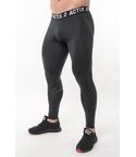 Термолосины мужские спортивные лёгкие влагоотводящие ACTIX Energy Dry PRO, черные (графит), серый шов [U45101]