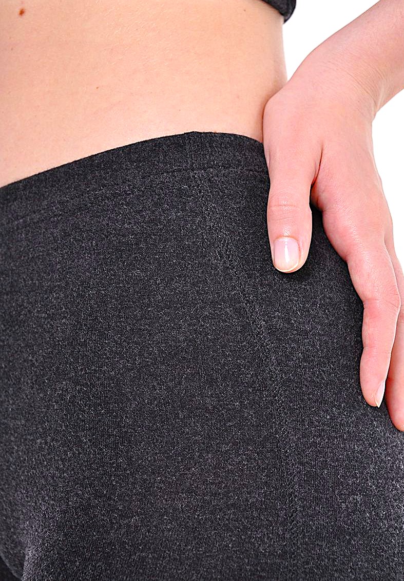 термошорты женские Кифа с шерстью черные макси