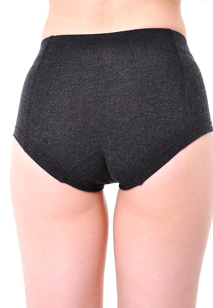 термотрусы термошорты теплые женские с шерстью Кифа (Kifa) черные меланж